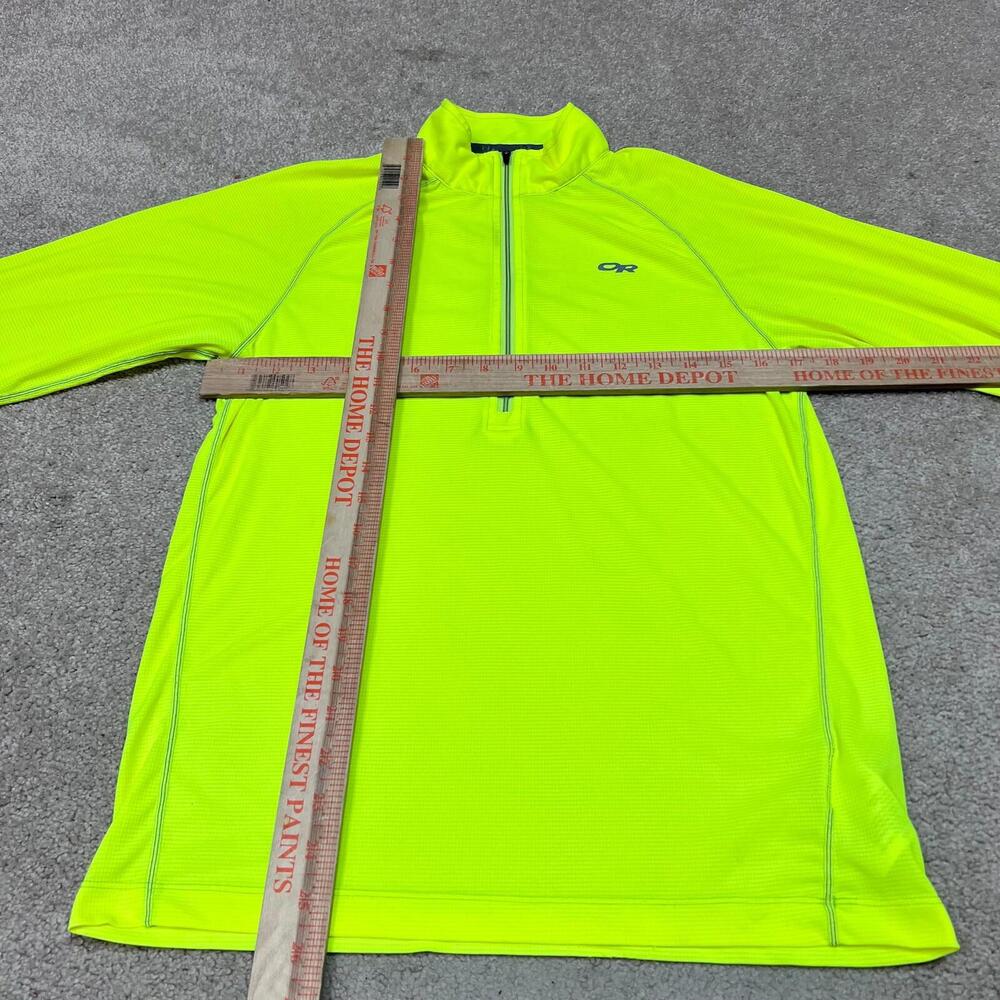 Outdoor Voices Pullover Sweatshirt Lightweight Yellow 1/4 Zip Men's Size Small - Picture 2 of 12